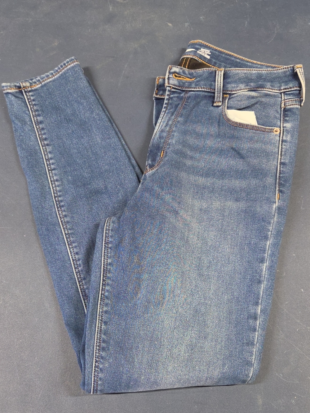 Old Navy Blue Rockstar Super Skinny "Built In Warm" Jeans
